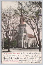 Postcard M E Church Ionia, Michigan 1907 EC Kropp Vintage picture