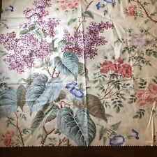 Designer Fabric Sample Beacon Hill Lilas 26” X 26” 100% Cotton VTG Aurora picture