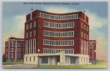 Postcard Anderson Indiana Saint Johns Hickey Memorial Hospital picture