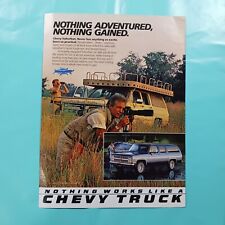 1985 VINTAGE CHEVROLET SUBURBAN NOTHING WORKS LIKE A CHEVY TRUCK PRINT AD picture