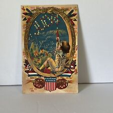 Antique 1910 4th of July  Postcard Posted picture