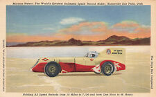 MORMON METEOR RACECAR WORLD FASTEST BONNEVILLE SALT FLAT UT POSTCARD 1951 110923 picture