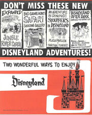 1962 Disneyland Ticket Guide + Future Attractions Shown Very Rare picture