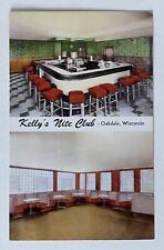 Vintage Postcard Kelly’s Nite Club Diner Oakdale, Wisconsin picture