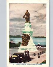 Quebec Québec by Lorenzo Audet Le Monument Champlain Vintage Postcard picture