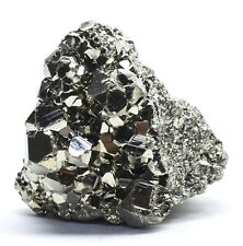 130g Golden Iron Pyrite Cubic Cluster Natural Sparkling Gemstone Mineral - Peru picture
