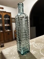 Vintage Glass Bottle Green Tint Made In Canada 10.5” tall picture