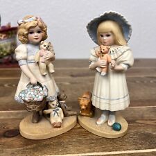 Vintage Jan Hagara Collectables - Shelly & Goldie Doll Figurine Set Of 2 picture