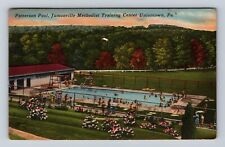 Uniontown PA-Pennsylvania Jumonville Training Center Pool Vintage c1956 Postcard picture
