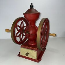 Antique Cast Iron John Wright Inc. Wrightsville Double Wheel Coffee Grinder Mill picture