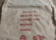 Vtg.  Local Interest/ South Orlando National Bank Orlando Florida Cloth Bank Bag picture