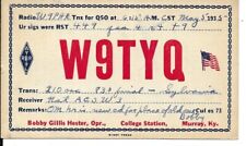 QSL 1935 Murray   Kentucky    radio card picture
