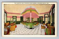 Wisconsin Dells WI-Wisconsin, The Hiawatha Bar, Palm Garden, Vintage Postcard picture