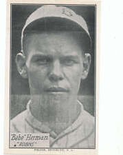 Babe Herman Brooklyn Dodgers Robins 1928 r315 kashin card em bxmt picture