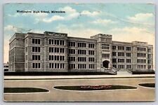 Washington High School Milwaukee Wisconsin WI 1920 Postcard picture