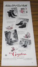 1948 VINTAGE AD~US GAYTEES LADIES RUBBER BOOTS~US RUBBER CO picture