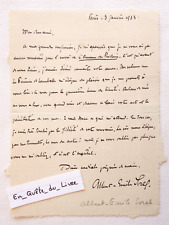 L.A.S. Albert-Émile Sorel (1876-1938) Man of Letters - Autograph [Thistle] picture