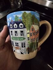 Vintage Nantucket Home Hand Painted Coffee Mug Cup Nautical Lighthouse Ocean picture
