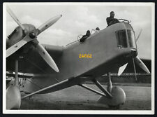 Larger size numbered factory photo, DORINER twin-engined fighter aircraft,  1930 picture
