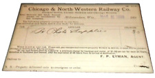 MAY 1896 C&NW CHICAGO & NORTH WESTERN MILWAUKEE WI FREIGHT DELIVERY POST CARD picture