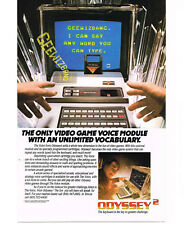 1982 Magnavox Odyssey² Video Game Voice Module Vintage Print Ad  picture