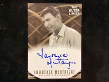 THE OUTER LIMITS LAWRENCE MONTAIGNE  SIGNED CARD IN PLASTIC HOLDER picture