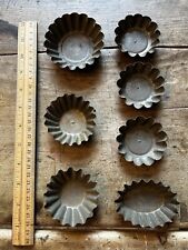 Vintage Tin Tart Mold Heavy & Dark - Tart Shells Crafts picture