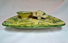 Vintage CALI Ceramics, Square Vegetable/Chip & Dip Tray Signed picture
