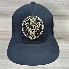 Jägermeister Embroidered Gold Deer Logo Black Snapback Baseball Cap Hat picture