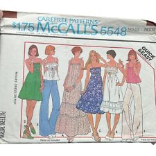 McCall's 5548 Petite New Dresses Tops 1977 Vintage Sewing Pattern picture
