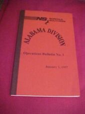 Norfolk Southern Alabama Division Operations Bulletin No. 1. Jan 1, 1997. picture