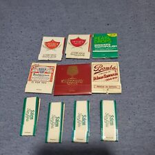 Vintage Matchbooks Swisher Sweet Budweiser Bambu Smoking Alcohol Advertising picture