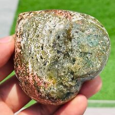 180g Natural Colorful Ocean Jasper Quartz Crystal Heart Geode Mineral Healing picture