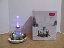 St. Nicholas Square light Up Fountain Battery Operated Changes Colors picture