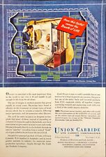 1946 Union Carbide Oxygen Pipes Provided to Hospital Room Vintage Print Ad picture