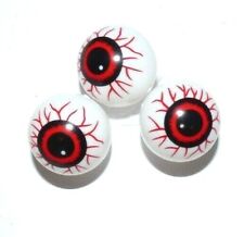 Scary Halloween Decoration Prop Plastic Ping Pong Eyeballs ~ 12 RED  picture
