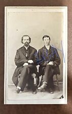 Vintage 1860s CDV Photo 2 Seated Men -COSHOCTON, OHIO -GA McDonald picture