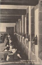 Postcard Students Study Hall Avon Old Farms Avon CT 1910  *1 picture