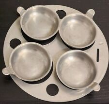 Vintage MIRRO Egg Poacher Insert With 4 Cups Aluminum 8