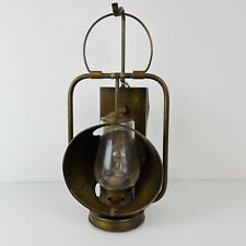 Vintage Feldman Company Los Angeles Wall Light Fixture Lantern Style MCM Brass picture
