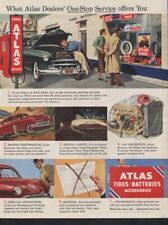 1950 ATLAS SERVICE STATION GAS MECHANIC MOTOR CAR AUTO 7644 picture