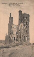 Vtg Postcard WW I Ruins of the Pilot House Zeebrugge, Belgium Unposted DB picture