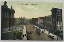 Antique Postcard North Side Of Square LaFayette Indiana early 1900s picture