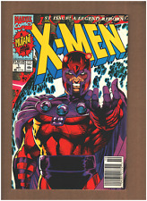 X-Men #1 Magneto Cover Newsstand Marvel Comics 1991 Jim Lee Wolverine VF+ 8.5 picture