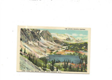 Vintage Postcard Lake Marie & Snowy Range Near Laramie WYO    Linen picture