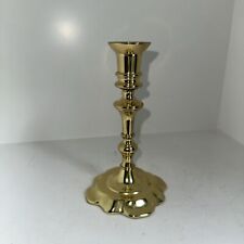 Baldwin Metalcrafters Forged In America Solid Brass Candlestick Candle Holder picture