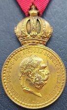 ✚11338✚ Austro-Hungarian WW1 Signum Laudis Military Merit Medal Bronze Franz J I picture