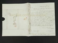 1840 antique STAMPLESS COVER LETTER ny ASA KINNE boston JOS STORY maritime law picture