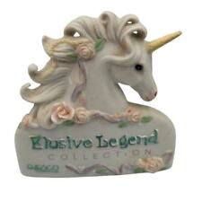 Vintage 1990 Enesco elusive Legend Unicorn Collection Porcelain Plaque  picture