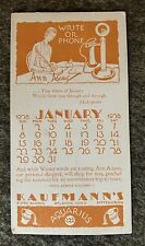 Kaufmann’s Advertising Ink Blotter January 1928 Pittsburgh picture
